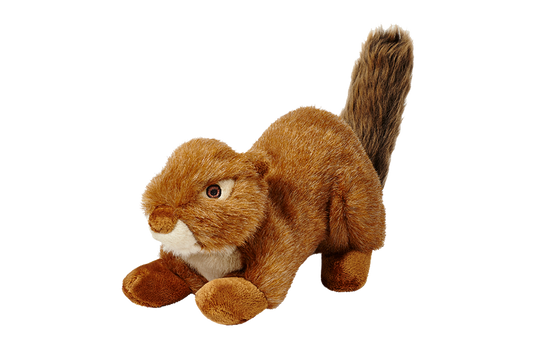 Fluff & Tuff Dog Red Squirrel Plush Toy (Squeakerless)