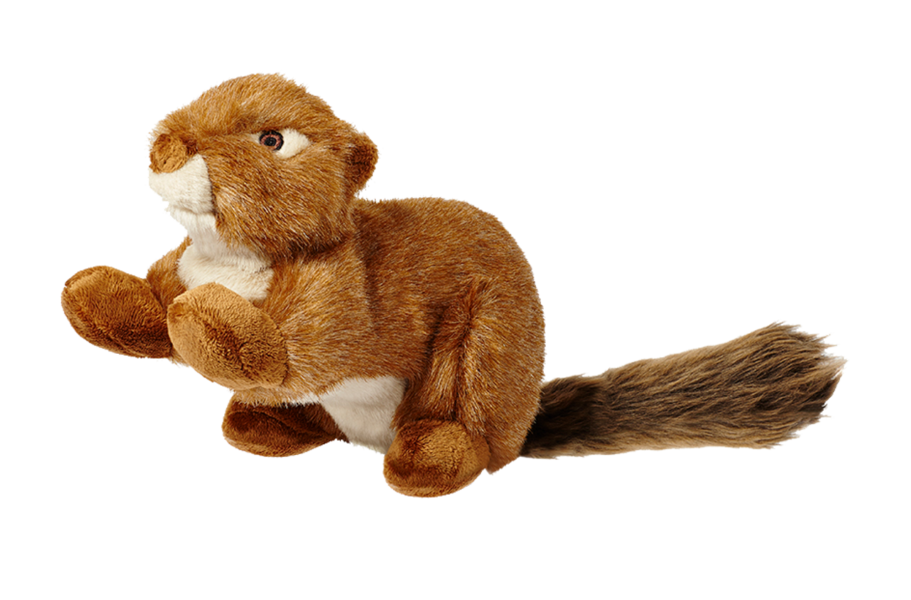 Fluff & Tuff Dog Red Squirrel Plush Toy (Squeakerless)