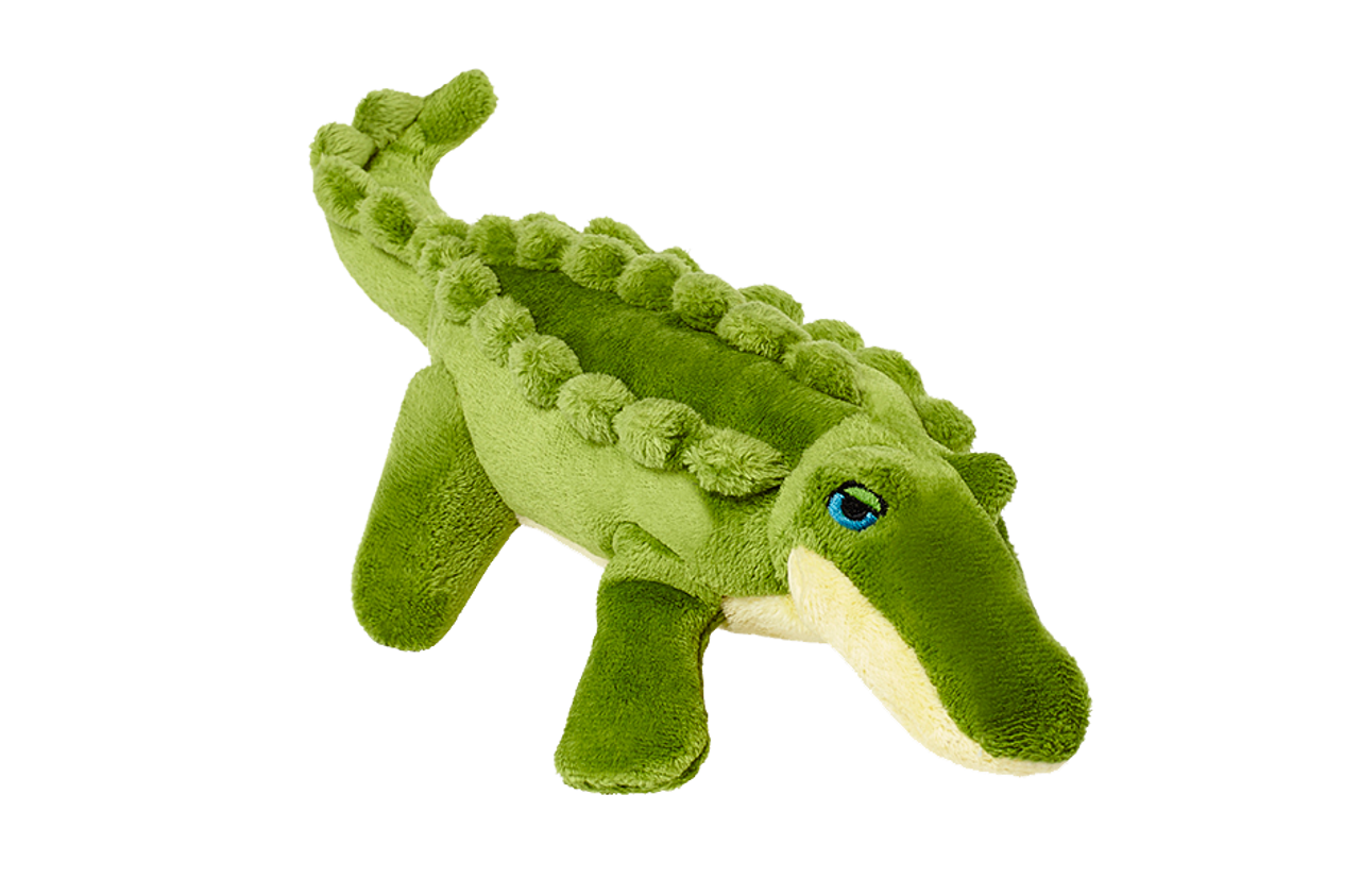 Fluff & Tuff Dog Savannah Baby Gator Plush Toy