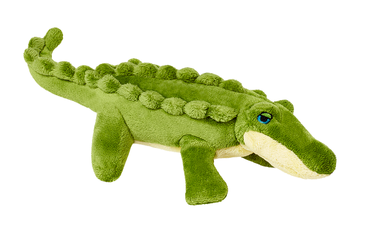 Fluff & Tuff Dog Savannah Baby Gator Plush Toy