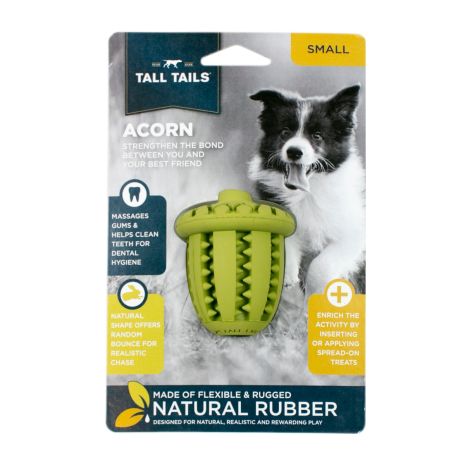 Tall Tails Dog Rubber Acorn Reward Toy