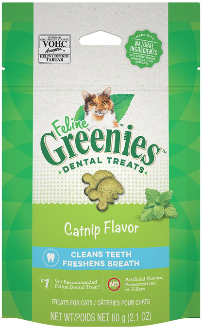 Greenies Feline Catnip Flavor Adult Dental Cat Treats