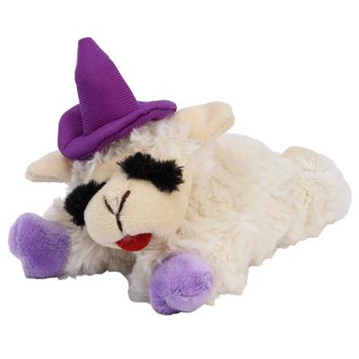 Multipet Halloween Lamb Chop Witch Hat Dog Toy, 6.5 inch