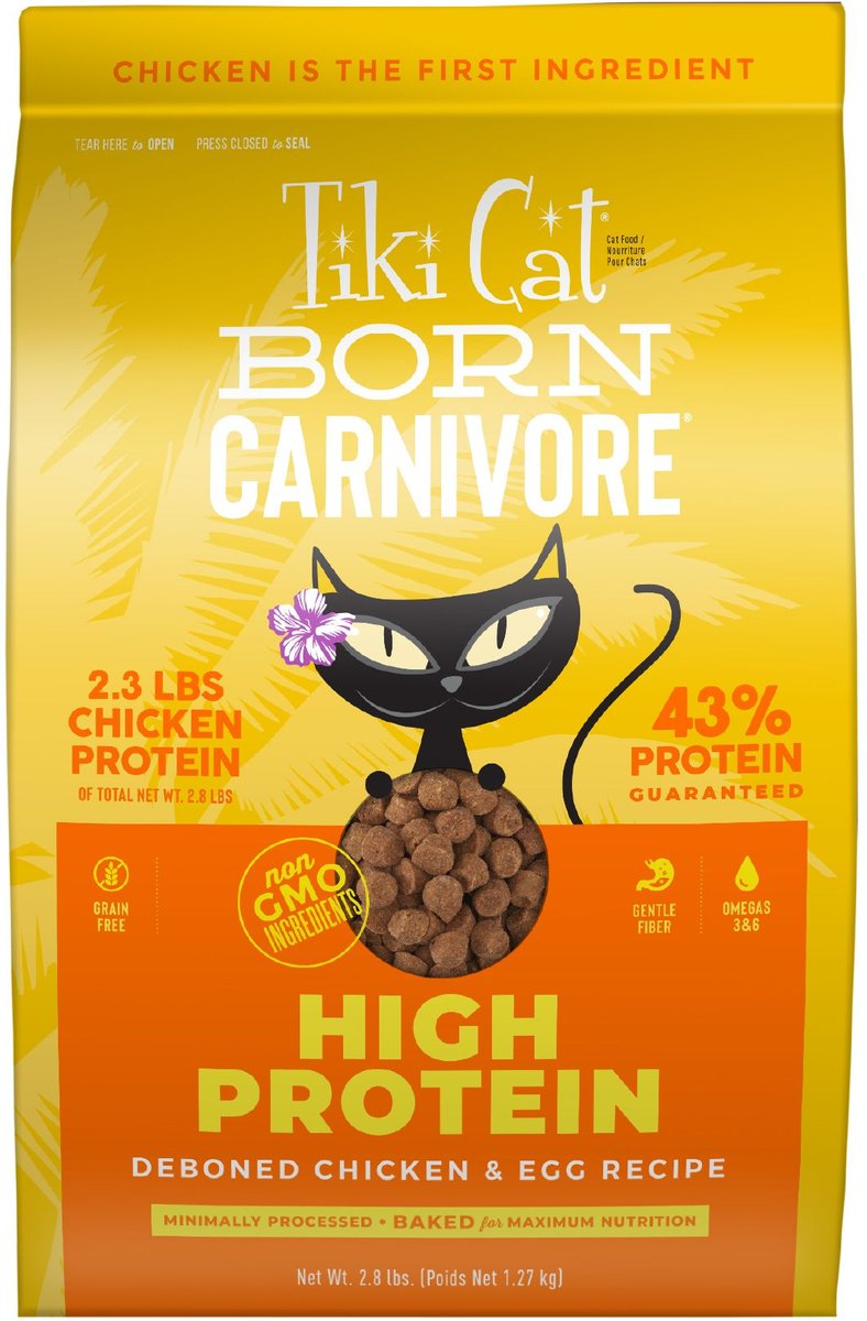 Tiki Cat Born Carnivore Grain Free Chicken and Egg Dry Food