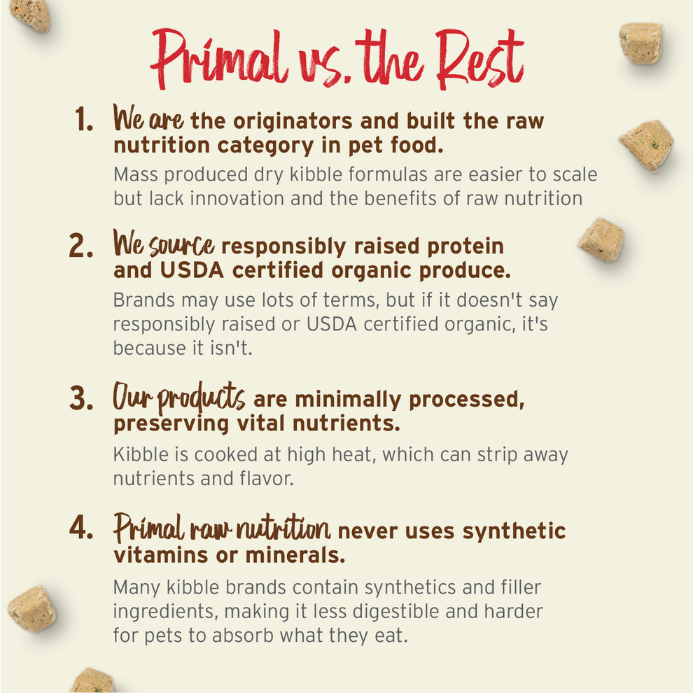 Primal Cat Raw Frozen Rabbit Nuggets