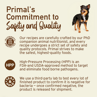 Primal Pork Formula Patties Frozen Dog Food