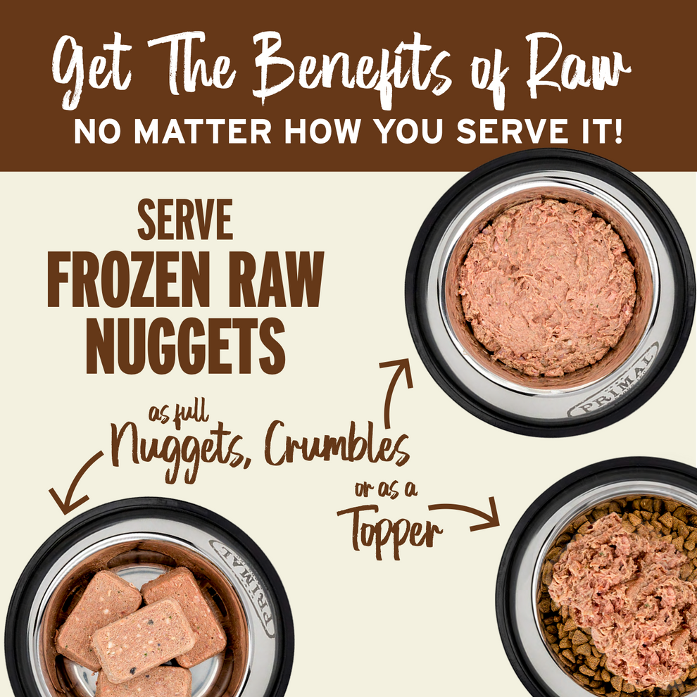 Primal Cat Raw Frozen Rabbit Nuggets