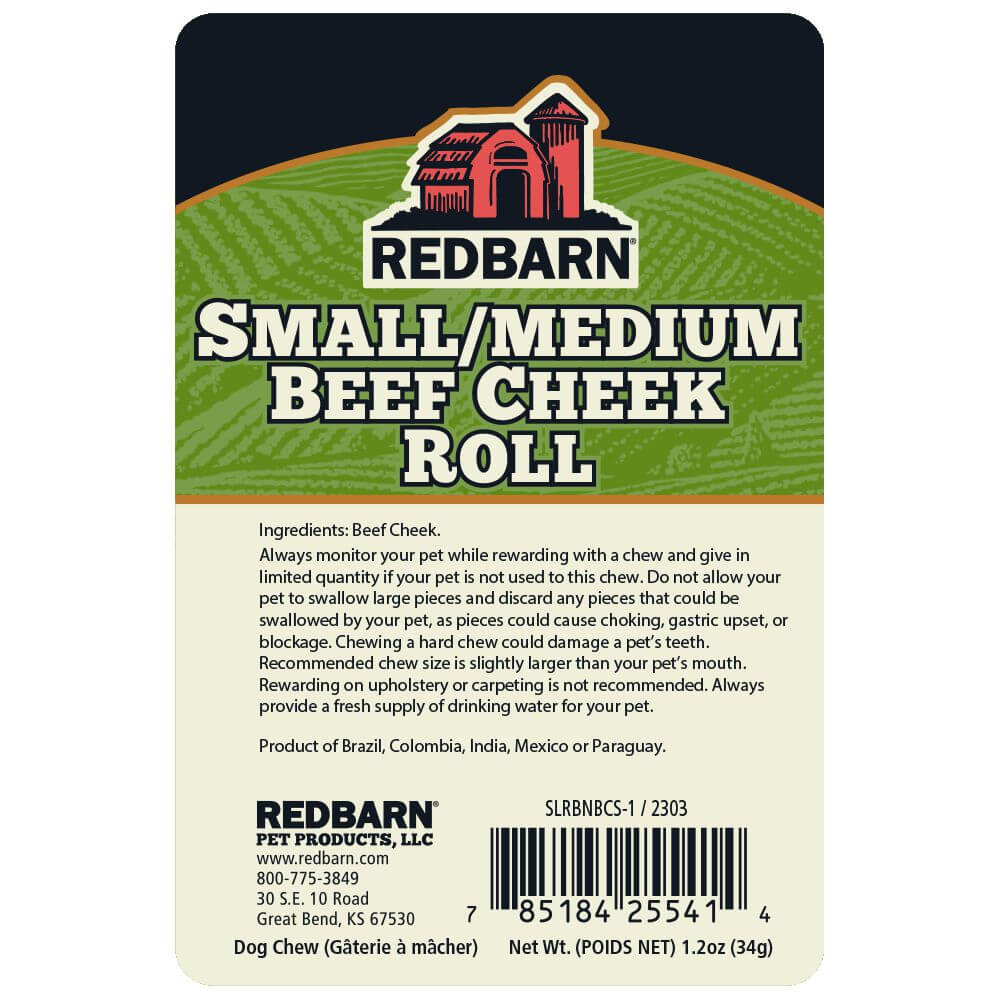 Redbarn Dog Beef Cheek Roll Chew