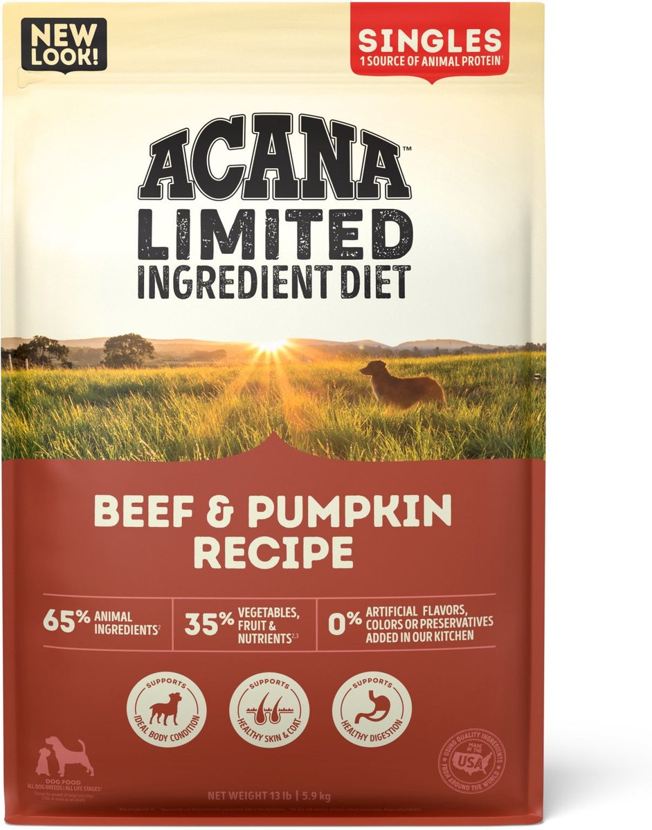 ACANA Singles Limited Ingredient Diet Beef & Pumpkin Recipe Grain-Free Dry Dog Food