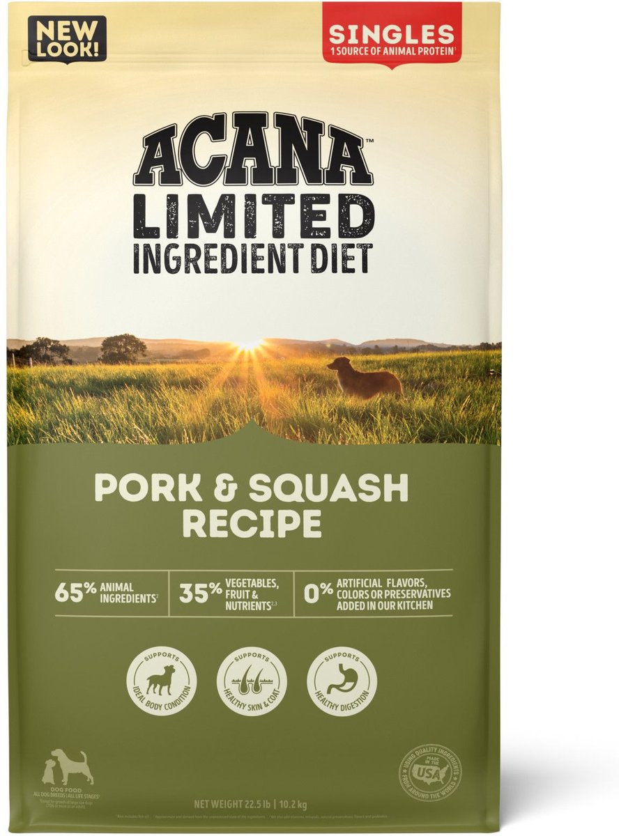 ACANA Singles Limited Ingredient Diet Pork & Squash Recipe Grain-Free Dry Dog Food