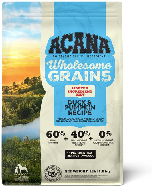 ACANA Singles + Wholesome Grains Limited Ingredient Diet Duck & Pumpkin Recipe Dry Dog Food