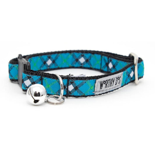 The Worthy Dog - Bias Plaid Cat Collar