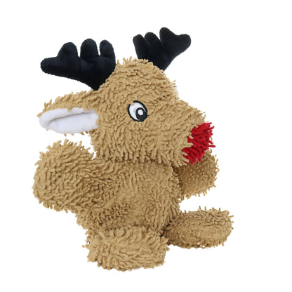 Mighty Microfiber Ball Reindeer Squeaky Dog Toy, Medium