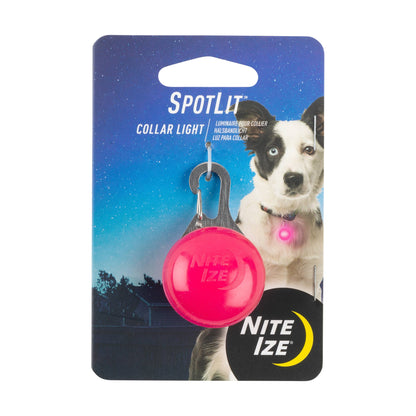Nite Ize SpotLit LED Collar Safety Light - Pink