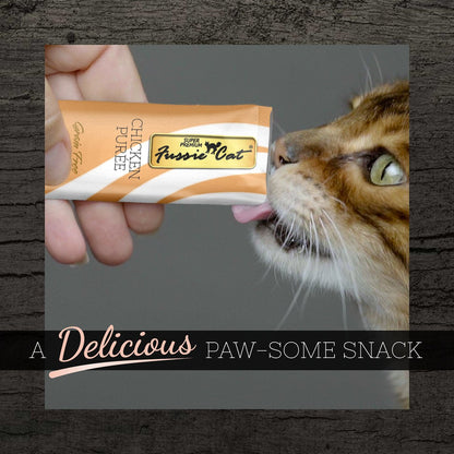 Fussie Cat Puree Lickable Treats 4 pack