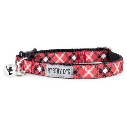The Worthy Dog - Bias Plaid Cat Collar