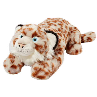 Fluff & Tuff Dog Mongo Snow Leopard Plush Toy