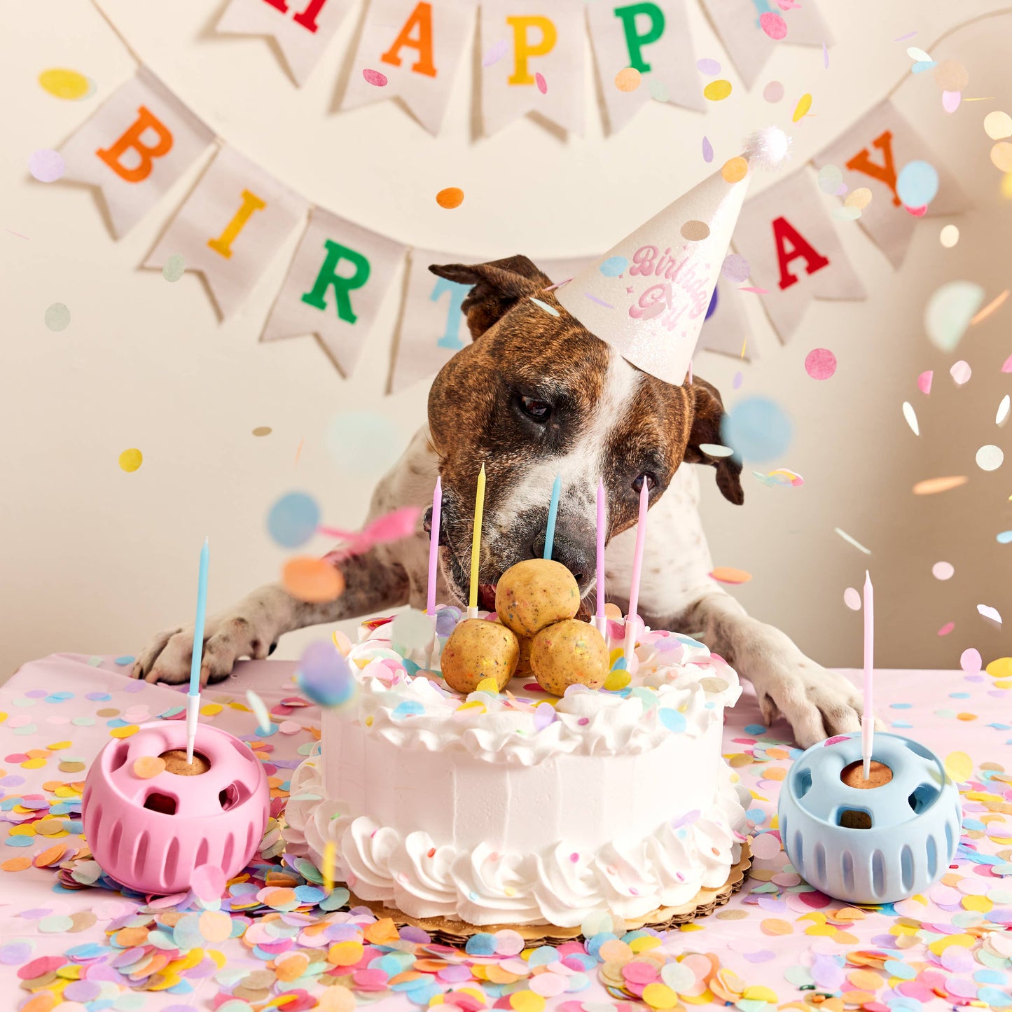 Woof Party Pupsicle Dog Treat Dispenser Toy
