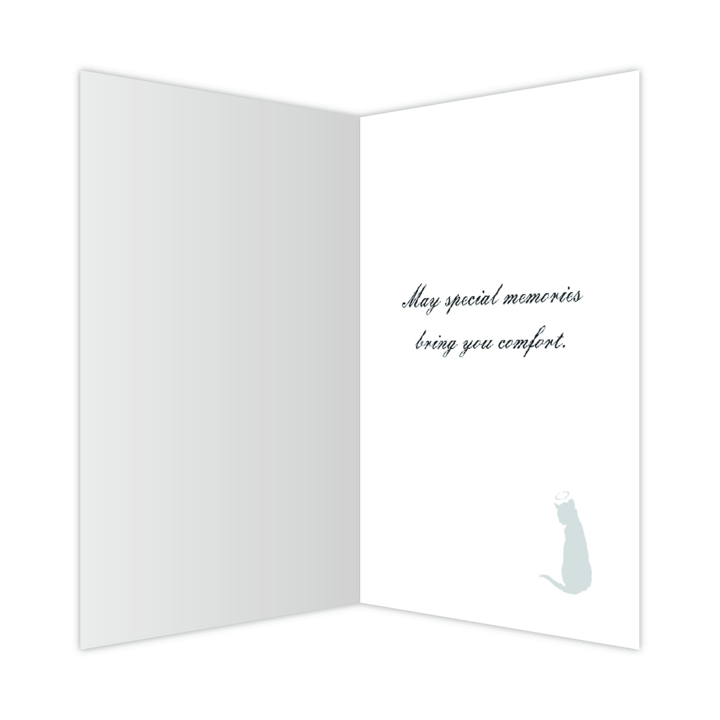 Dog Speak "The Heart Remembers" Sympathy Card for Cat