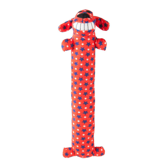 Multipet Patriotic Loofa Dog Plush Dog Toy 12”