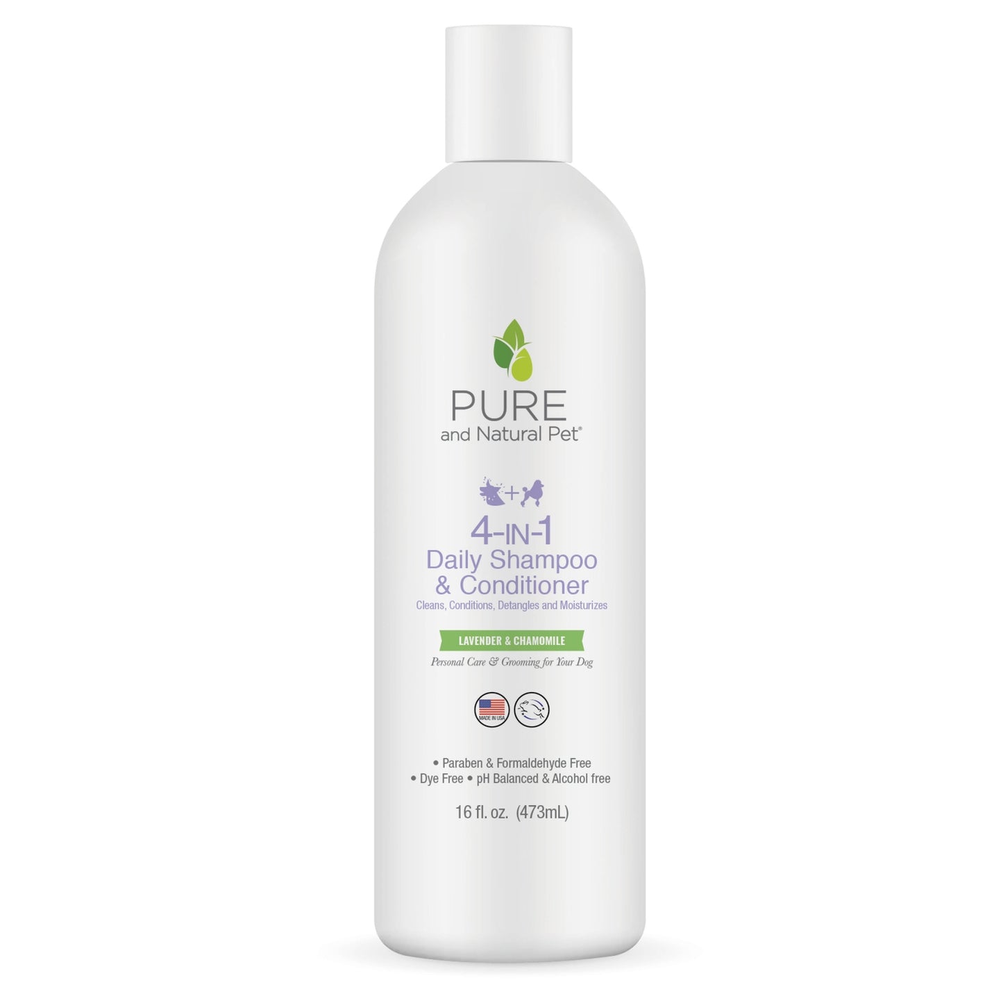 Pure and Natural Pet 4-in-1 Shampoo and Conditioner for Dogs