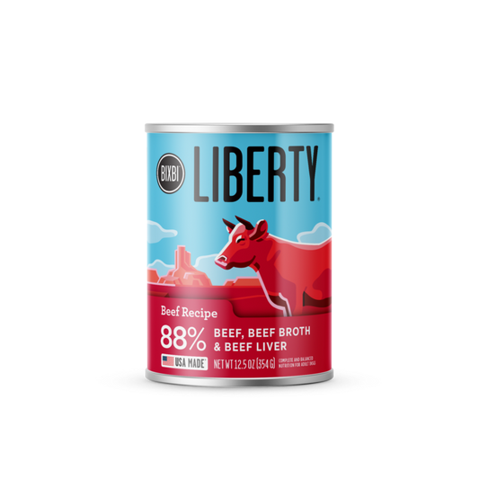 Bixbi Dog Liberty Grain Free Beef Pate Wet Dog Food