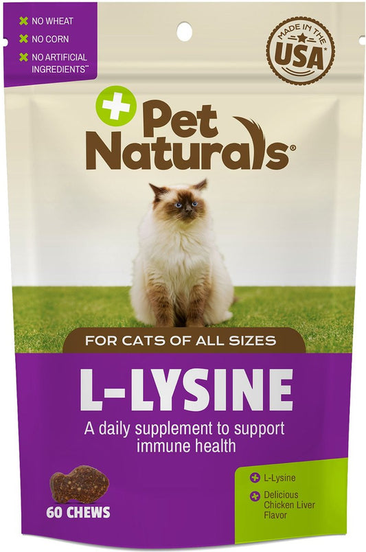Pet Naturals Cat L-Lysine Chews, 60 count