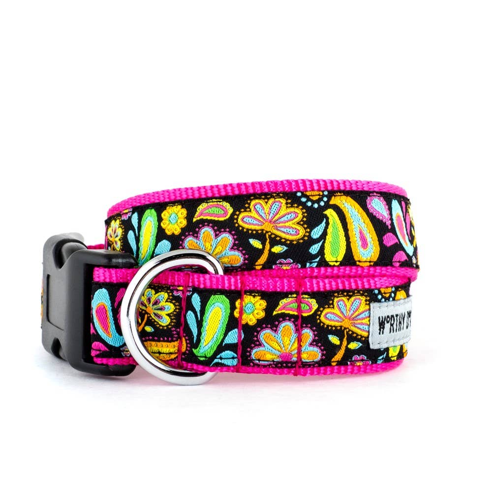 The Worthy Dog - Floral Paisley Collar