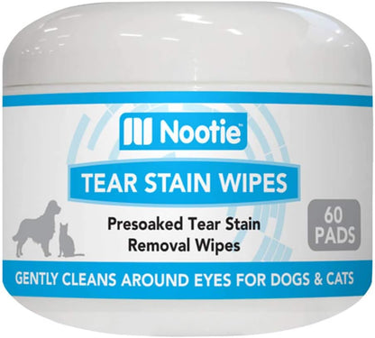 Nootie Tear Stain Aloe Wipes for Dogs and Cats