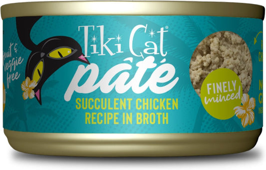 Tiki Cat Luau Pate Succulent Chicken Recipe in Broth Canned Food