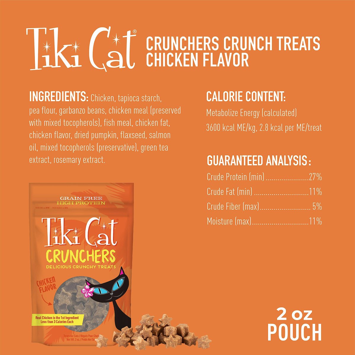 Tiki Cat Crunchers Grain-Free Cat Treats