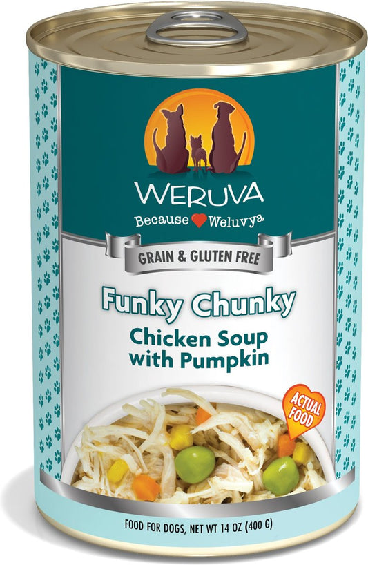 Weruva Dog Funky Chunky Chicken Soup with Pumpkin Grain-Free Canned Food