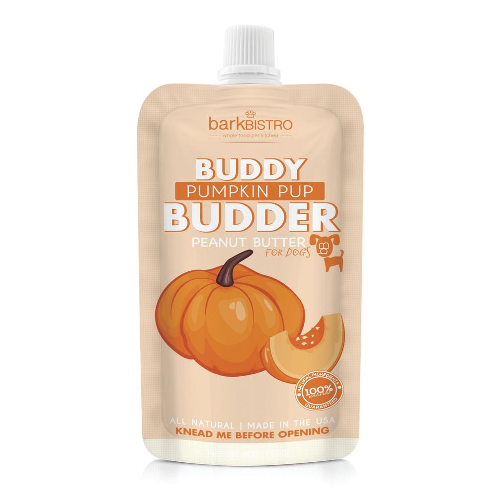 Bark Bistro Dog Buddy Budder Pumpkin Pup Squeeze Pack