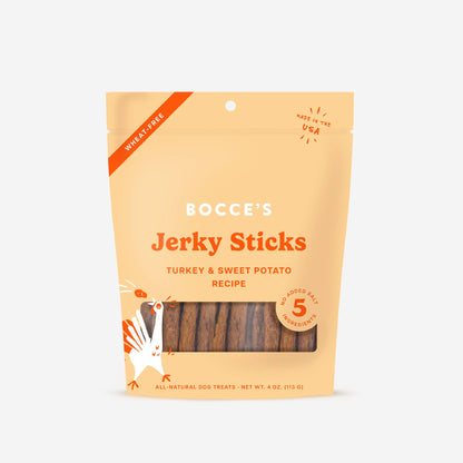 Bocce's Bakery Grazers Turkey & Sweet Potato Jerky Sticks