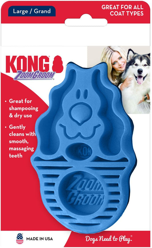 KONG Dog ZoomGroom Multi-Use Brush