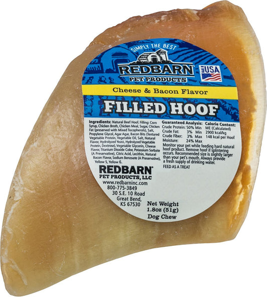 Redbarn Dog Filled Cow Hoof Treat