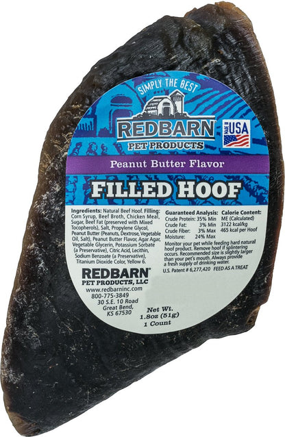 Redbarn Dog Filled Cow Hoof Treat