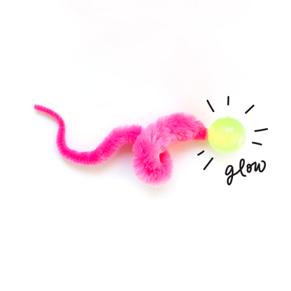 Dezi & Roo Cat Wiggly Glow in the Dark Toy