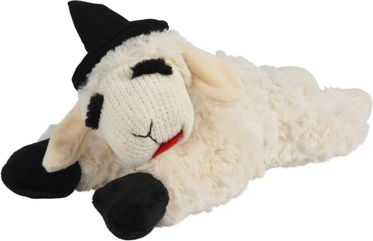 Multipet Halloween Lamb Chop Witch Hat Dog Toy, 10.5 inch