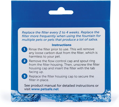 PetSafe Drinkwell 360 Fountain Carbon Replacement Filters, 3 pack