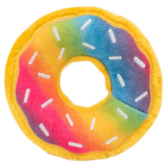 ZippyPaws Donutz Rainbow Plush Dog Toy