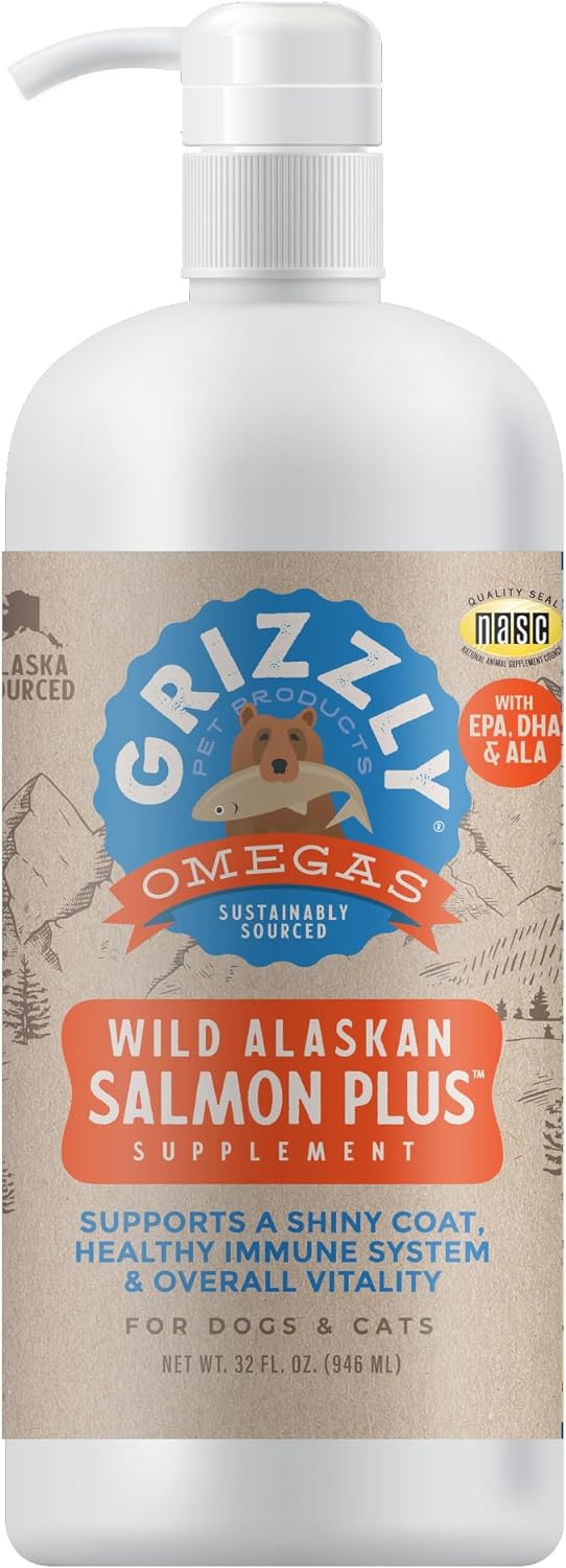 Grizzly Salmon Oil Food Supplement for Dogs and Cats