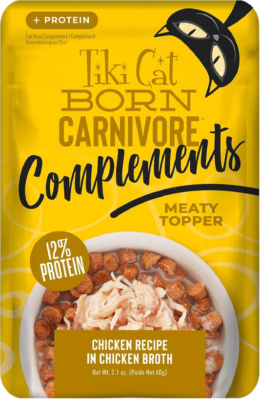 Tiki Cat Born Carnivore Complements Grain Free Food Topper