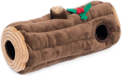 ZippyPaws Holiday Burrow Yule Log