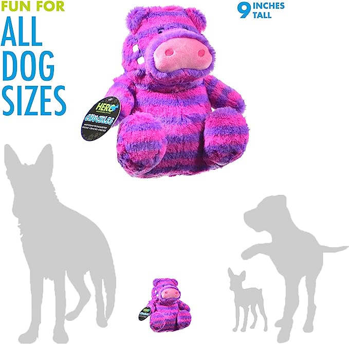 Hero Chuckles Hippo Dog Toy