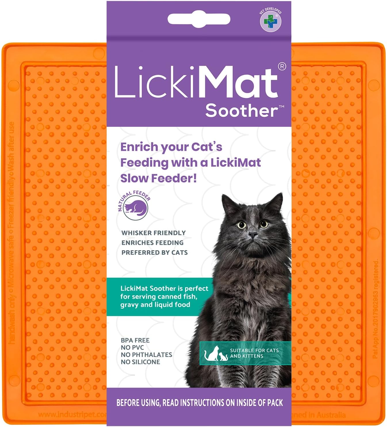 LickiMat Cat Classic Soother Slow Feeder