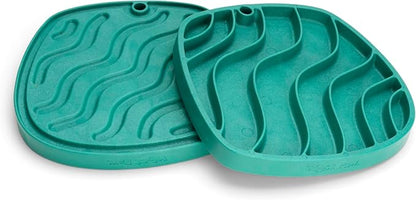 West Paw Dog Feast Mat Slow Feeder and Lick Mat, Waves