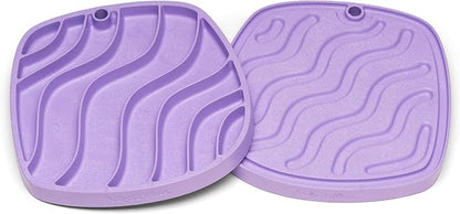 West Paw Dog Feast Mat Slow Feeder and Lick Mat, Waves