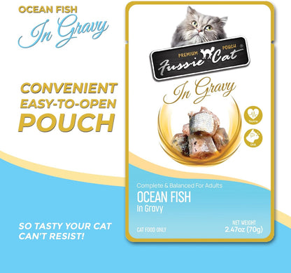 Fussie Cat Premium Ocean Fish in Gravy Wet Cat Food