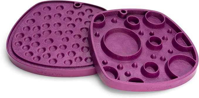 West Paw Dog Feast Mat Slow Feeder and Lick Mat, Bubbles